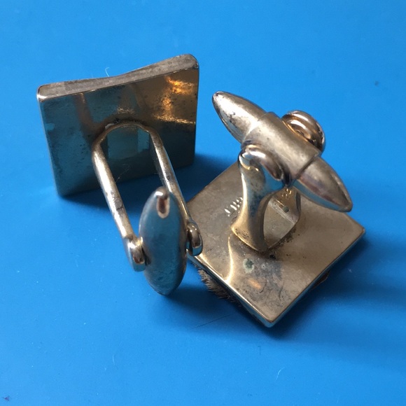 🖤GILT signed C.30s Vtg cufflinks - Picture 7 of 9